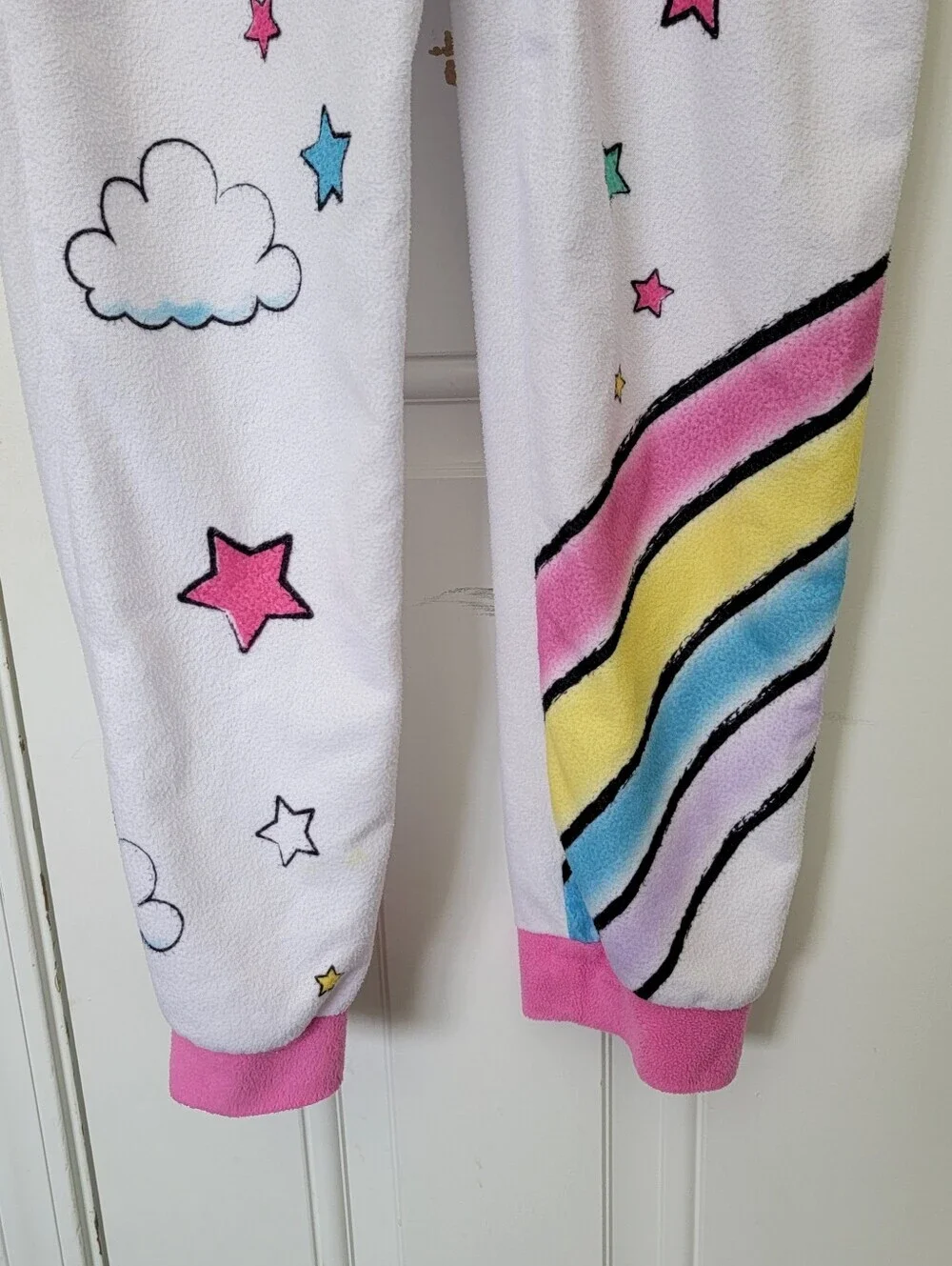 Stay Up Late Unicorn One Piece Half Zip Hooded Pajamas Size 8 Fantasy Magic